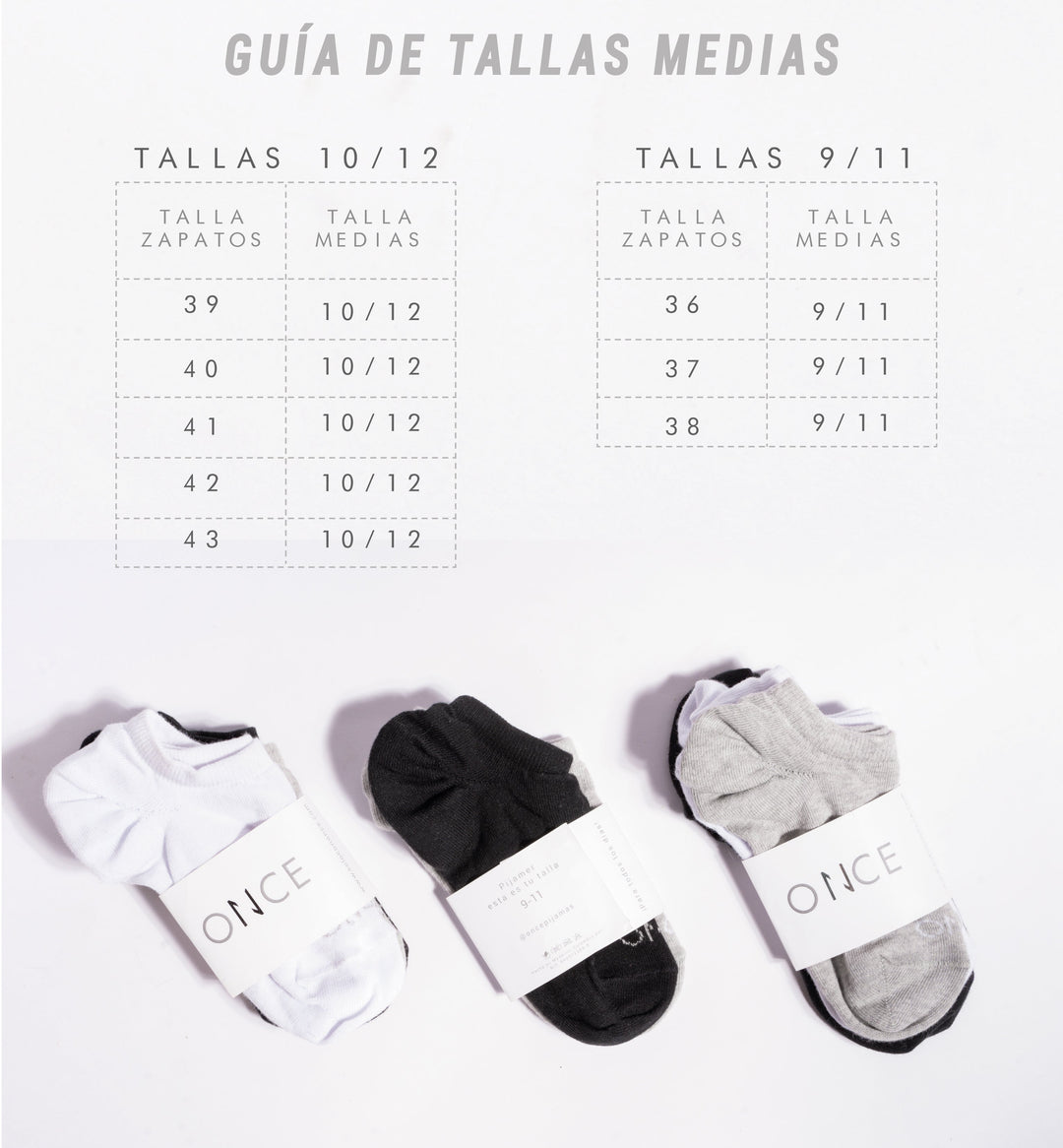 ONCE BASIC PACK X3 MEDIAS