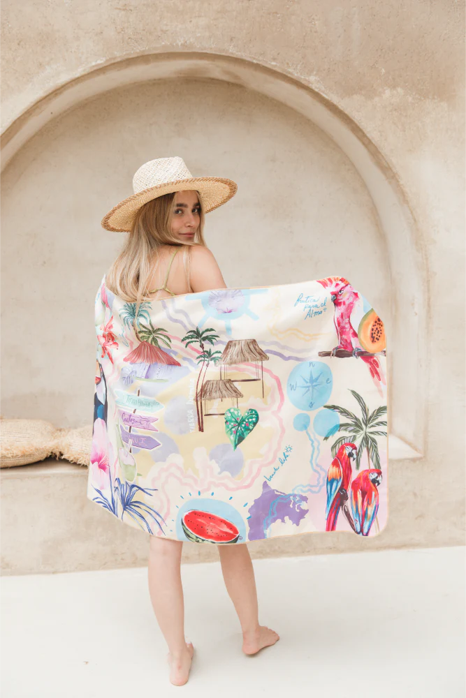 MANTTA TOALLA PLAYERA DE MICROFIBRA TIERRA BOMBA