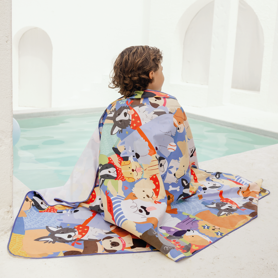 LA PEQUEÑA GALERIA TOALLA DE NIÑO PERRO