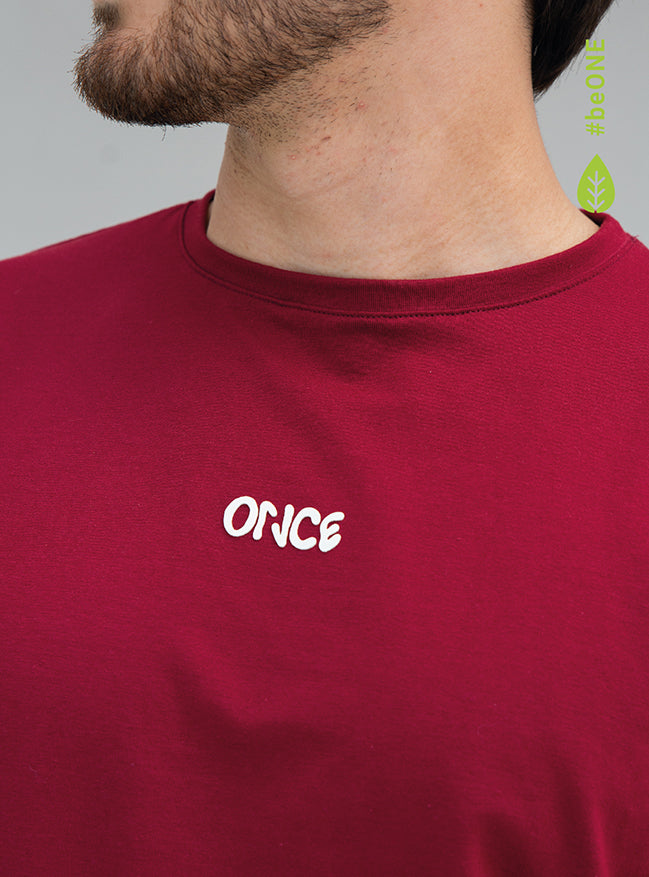 ONCE CAMISETA ECO DE HOMBRE WINE