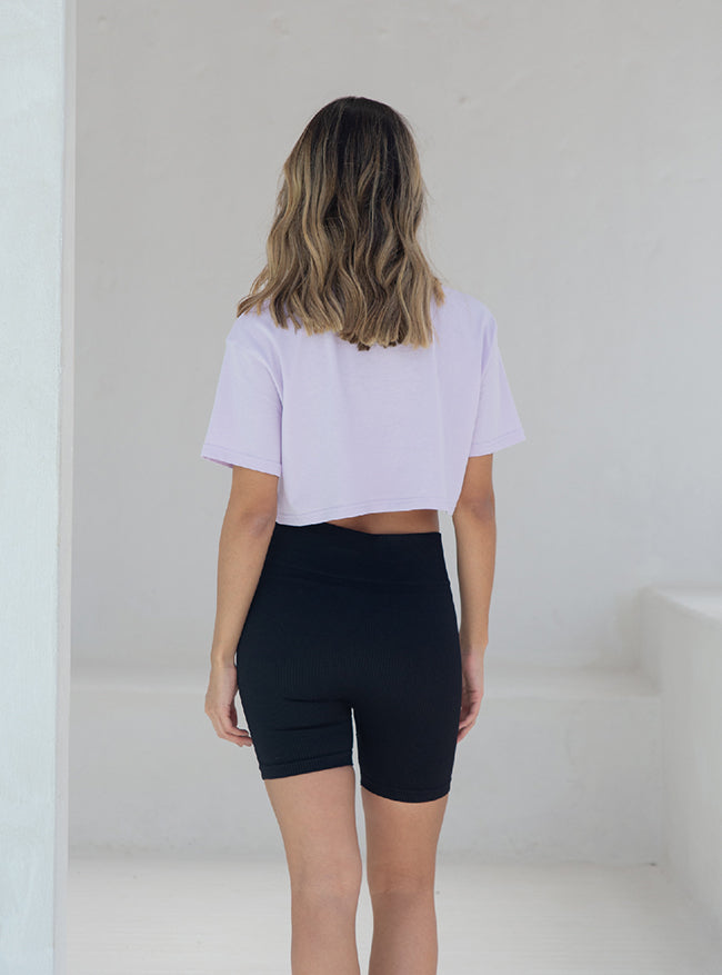 ONCE T-SHIRT CROP LILA