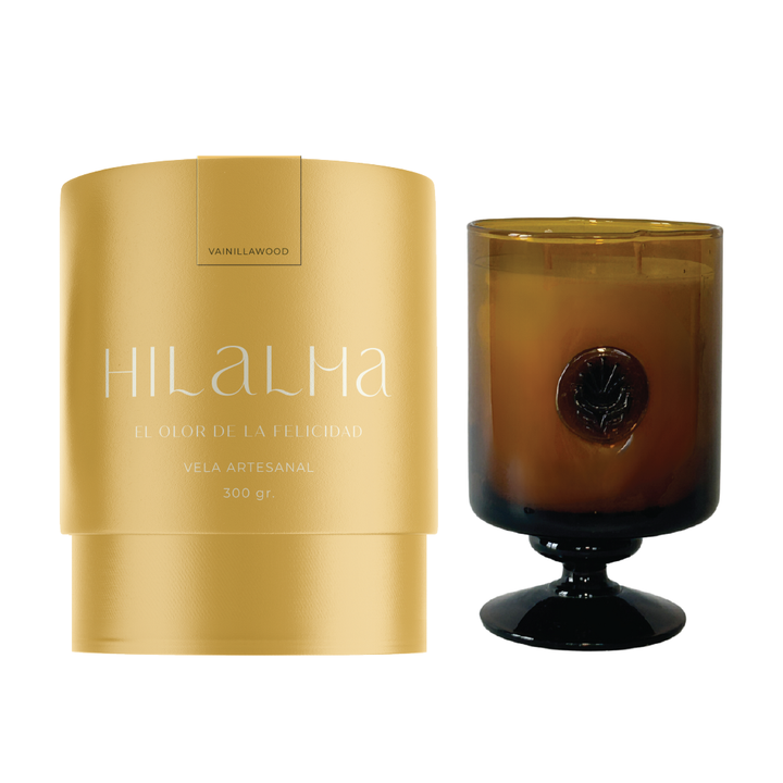 HILALMA VELA ARTESANAL 280 GRAMOS DULCE DE VAINILLA