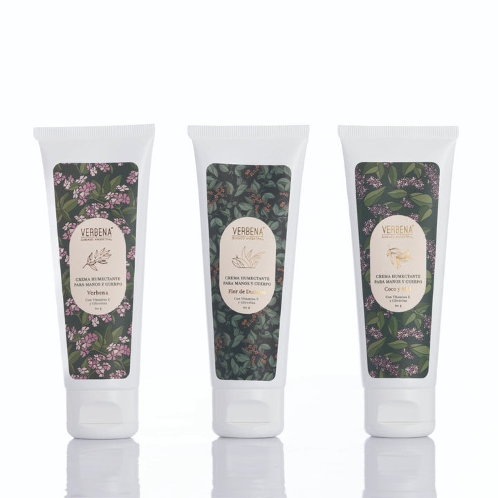 Set de Cremas Humectantes Para Manos y Cuerpo