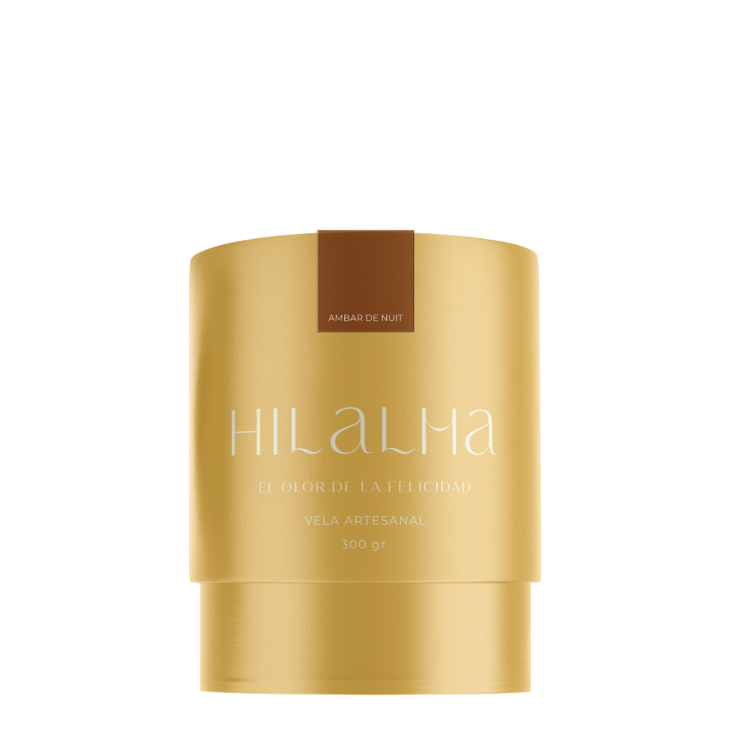 HILALMA V097 VELA COPA ARTESANAL 280 G AMBAR DE NUIT