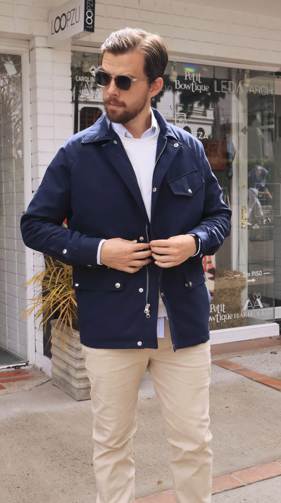 HANDELLS CHAQUETA GALES AZUL OSCURO