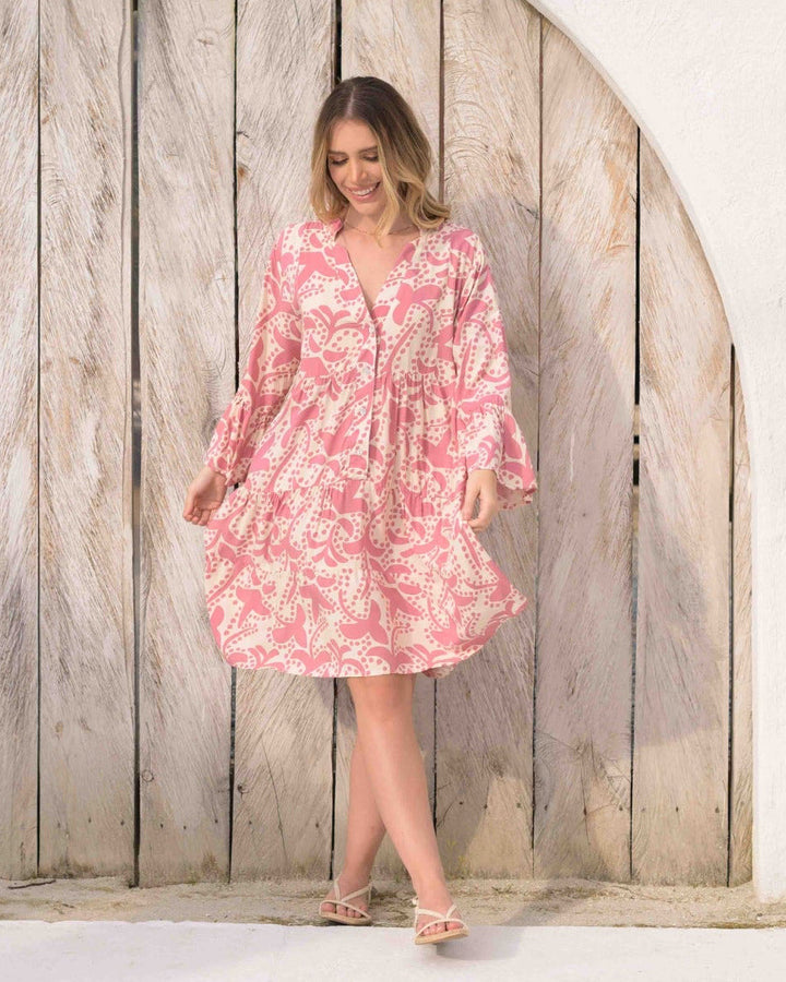NITTA BONITA VESTIDO LAX BLOOM ROSE