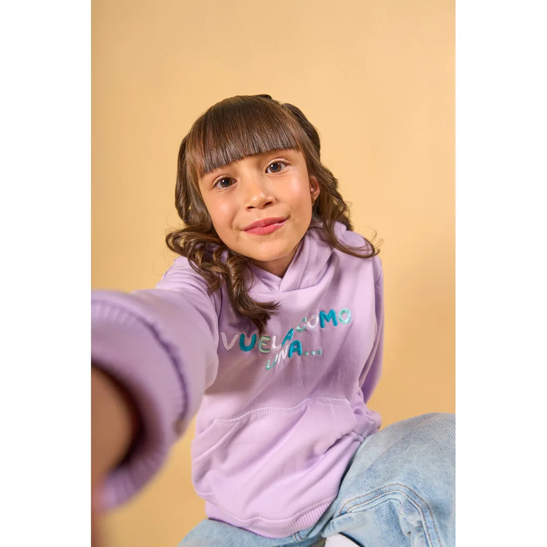 CLI KIDS HOODIE SS25 MARIPOSA LILA
