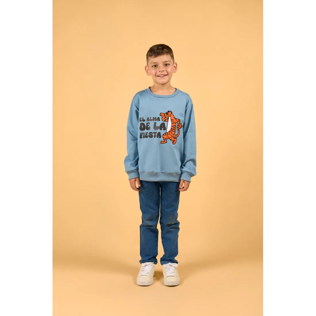 CLI KIDS CREWNECK OT25 TIGRE AZUL