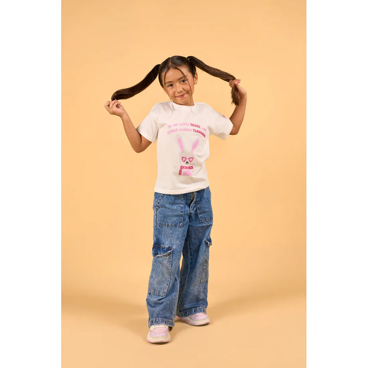 CLI KIDS T-SHIRT OT25 CONEJO BEIGE
