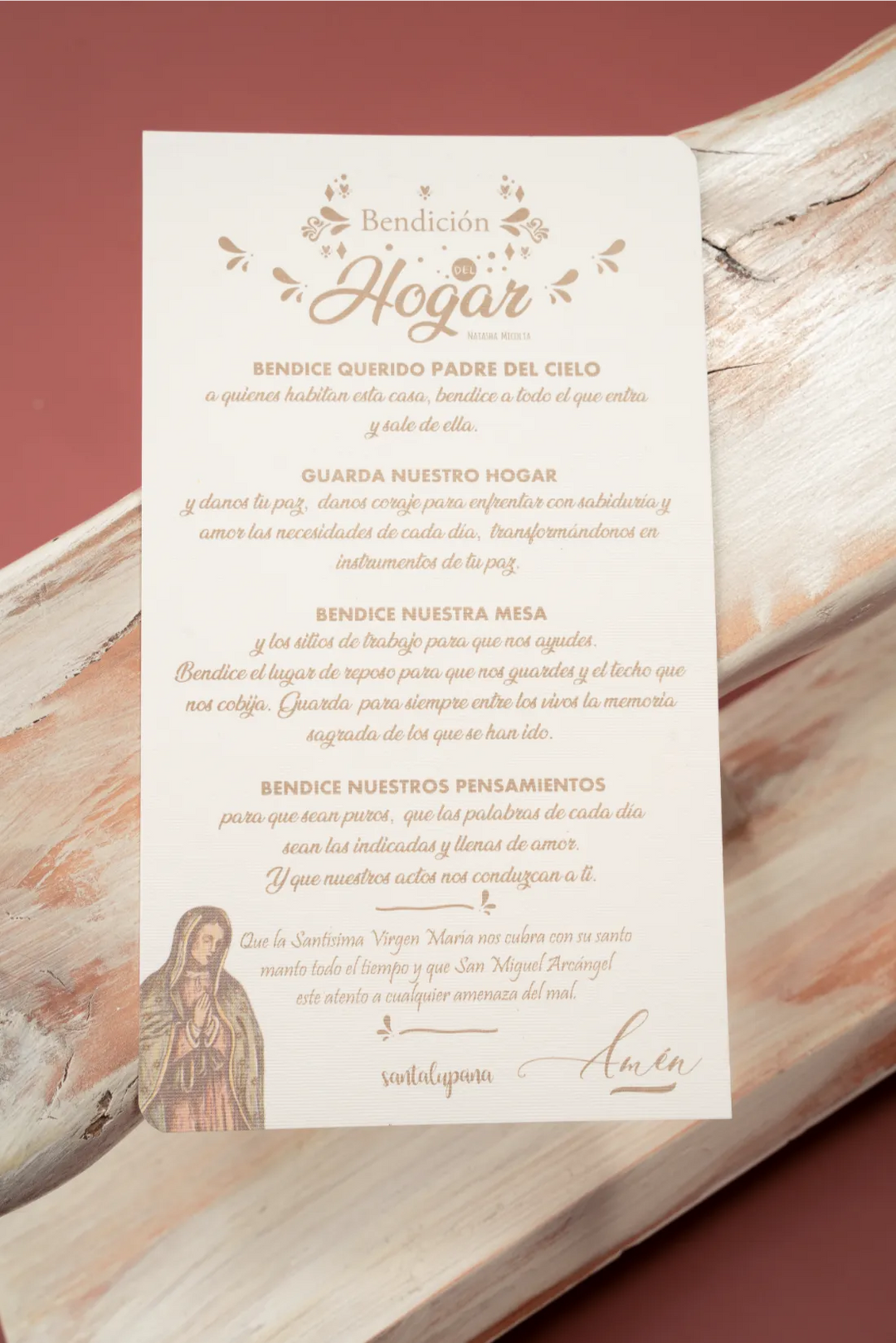 Bendicion corazon de Belen plateado