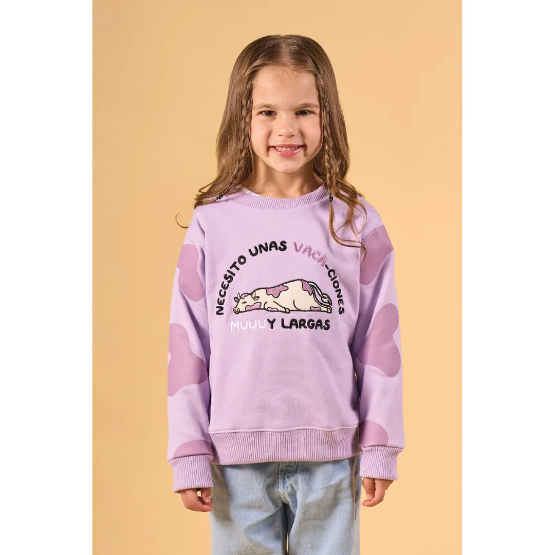 CLI KIDS CREWNCEK OT 24 VACA LILA