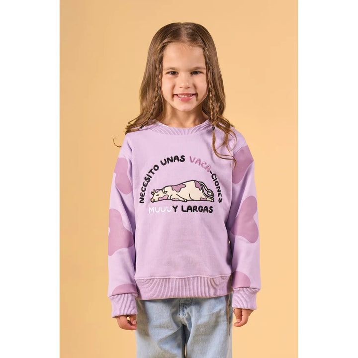 CLI KIDS CREWNCEK OT 24 VACA LILA