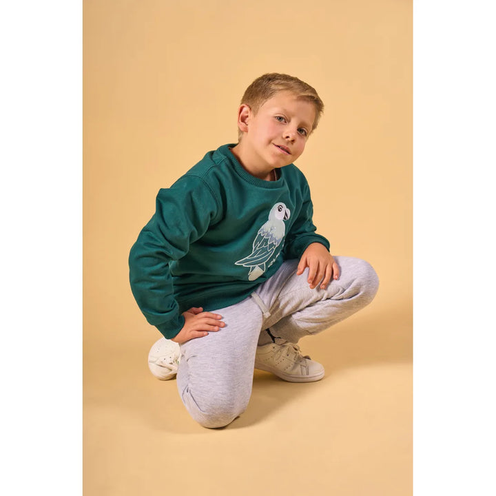 CLI KIDS CREWNECK SS25 LORO VERDE