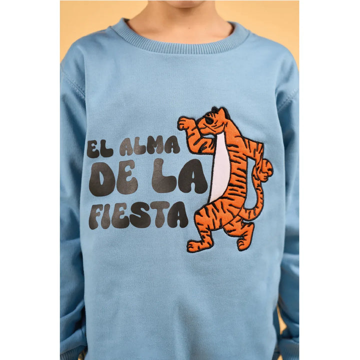 CLI KIDS CREWNECK OT25 TIGRE AZUL