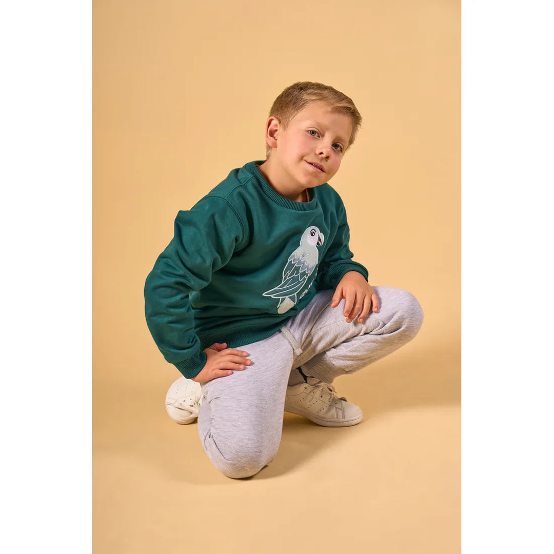 CLI KIDS CREWNECK SS25 LORO VERDE