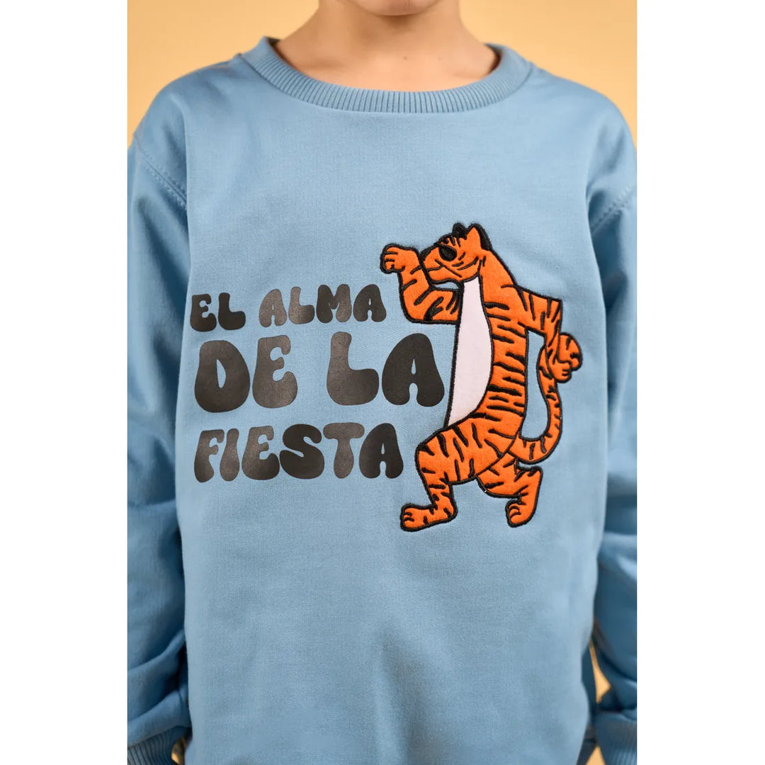 CLI KIDS CREWNECK OT25 TIGRE AZUL