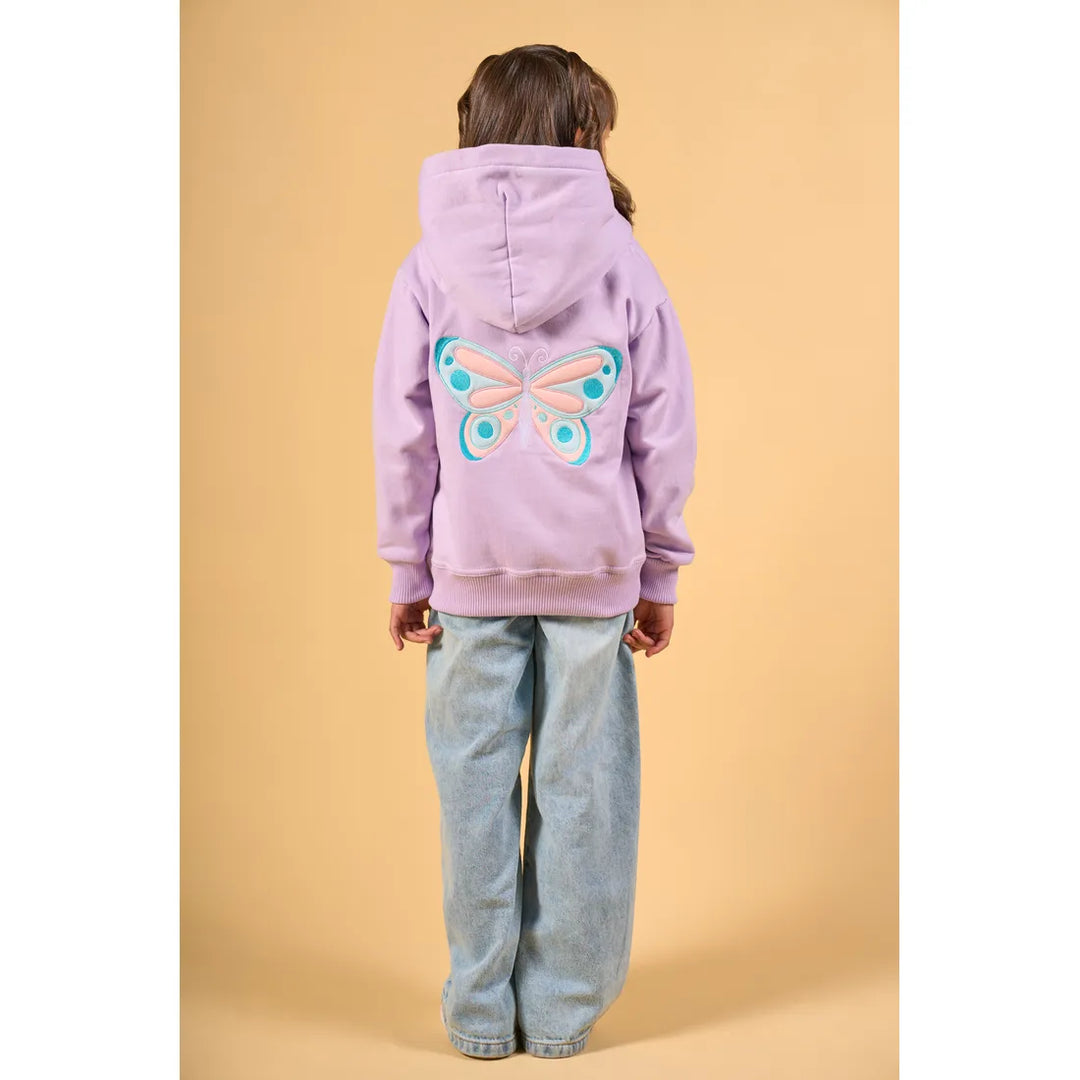 CLI KIDS HOODIE SS25 MARIPOSA LILA