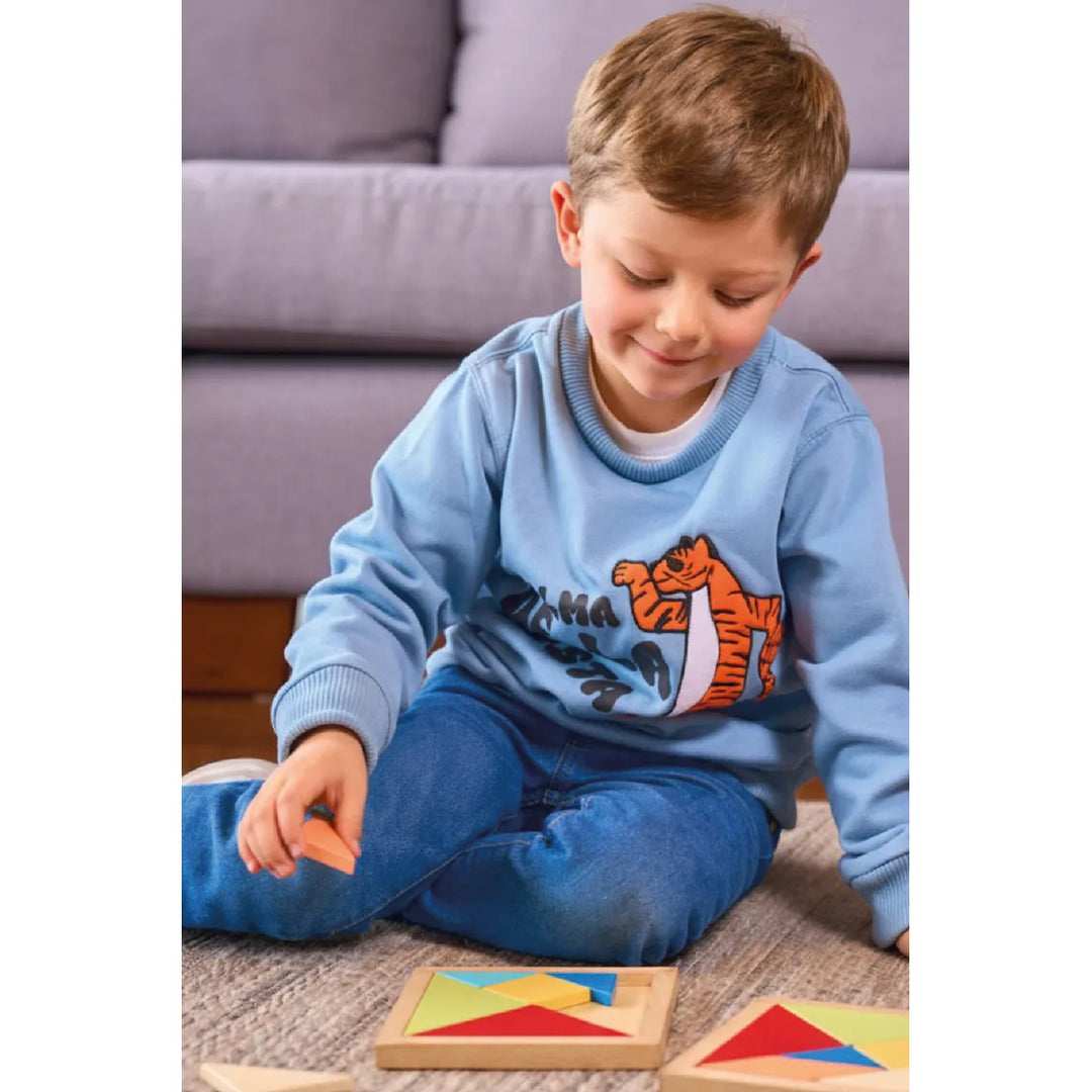 CLI KIDS CREWNECK OT25 TIGRE AZUL