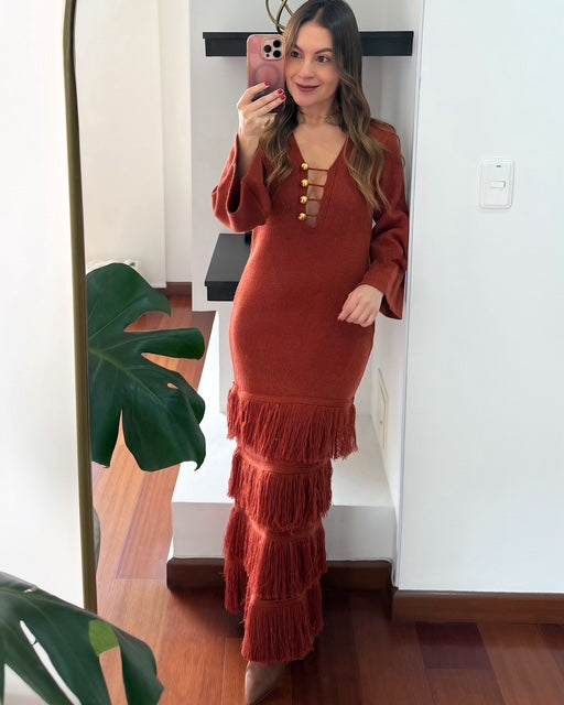 COMPLICITY 199 VESTIDO ESENCIA TERRACOTA