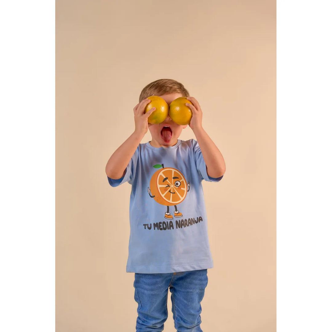 CLI KIDS T-SHIRT OT24 NARANJA AZUL
