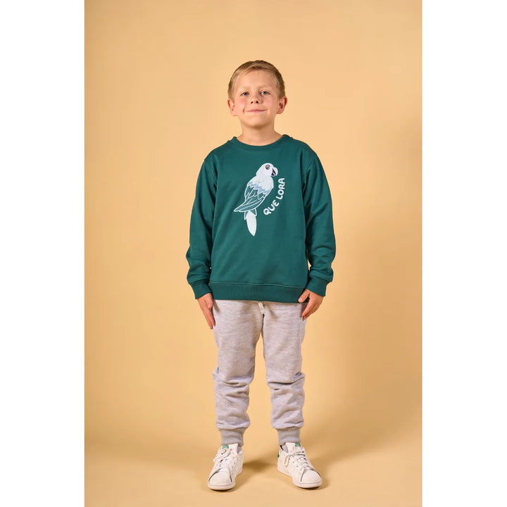 CLI KIDS CREWNECK SS25 LORO VERDE