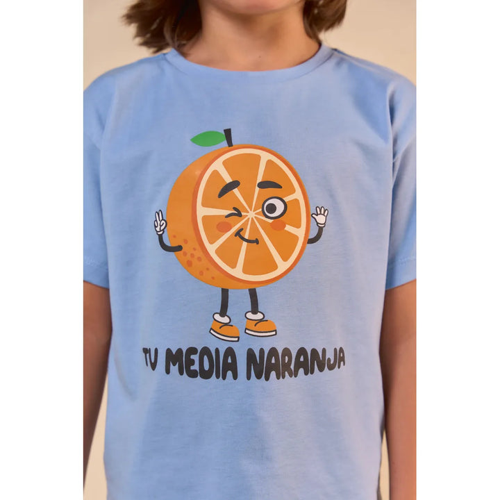 CLI KIDS T-SHIRT OT24 NARANJA AZUL
