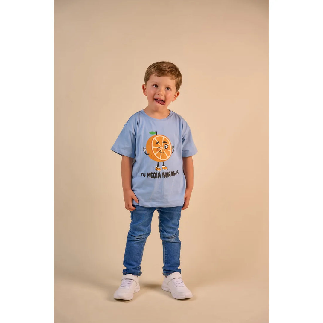 CLI KIDS T-SHIRT OT24 NARANJA AZUL