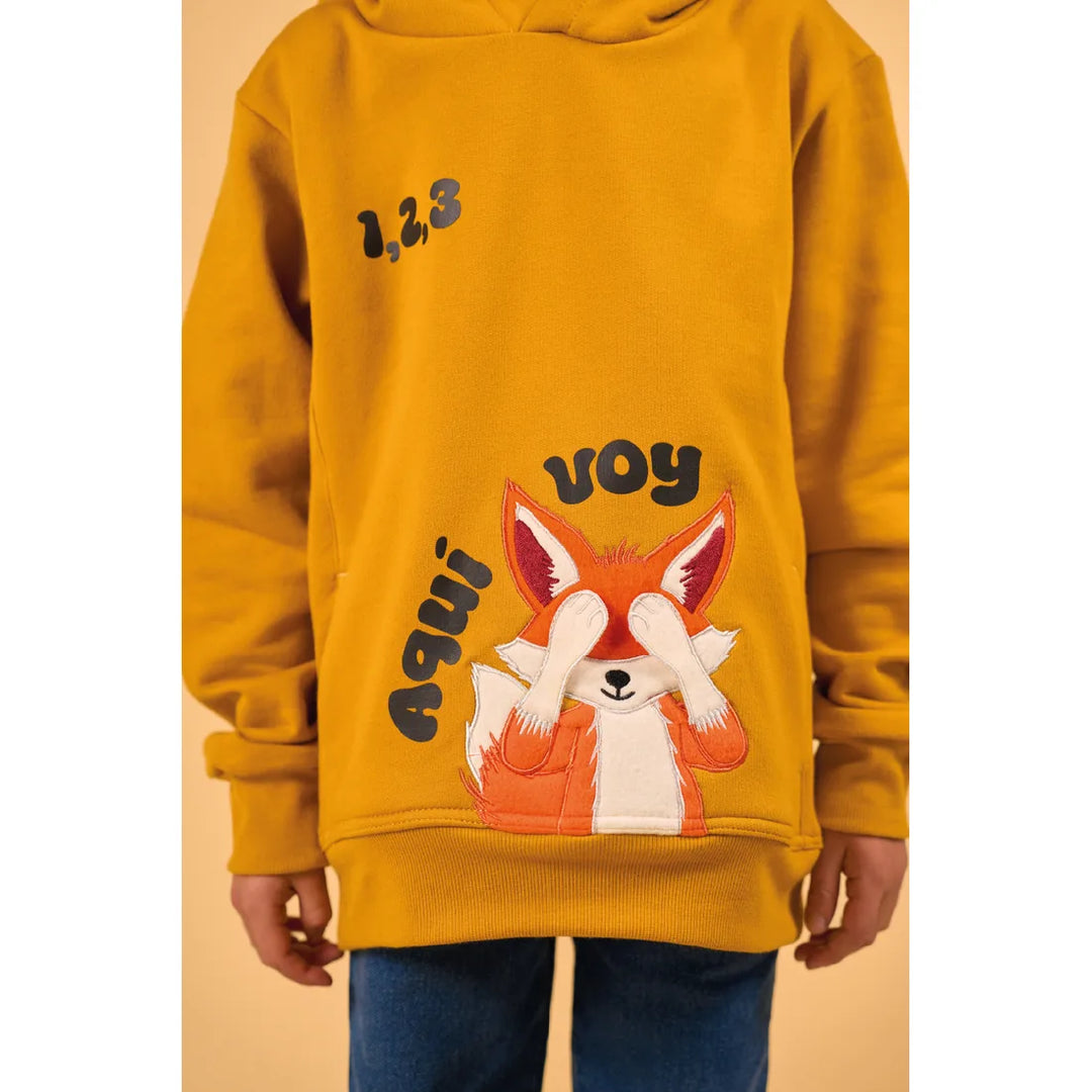 CLI KIDS HOODIE OT25 ZORRO NARANJA