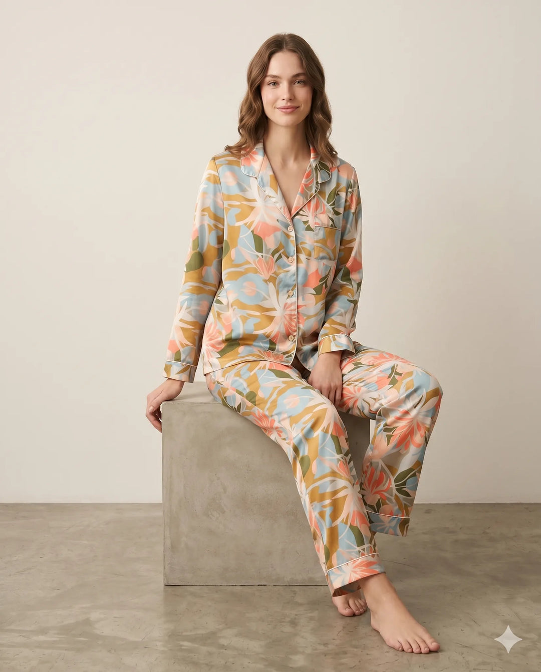 SIELA PANTALON CAMISA SEDA GABRIELA