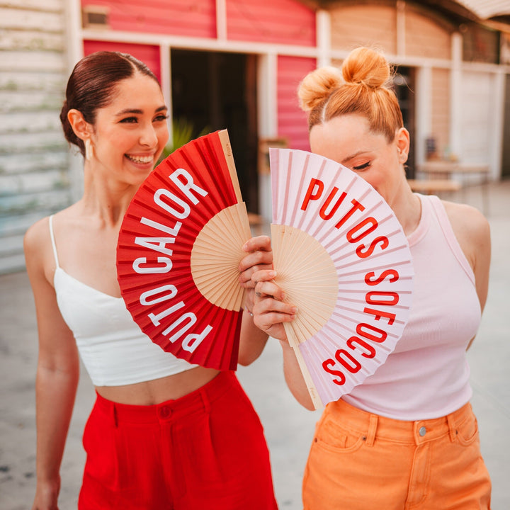 18 RAZONES  ABANICO PUTO CALOR ROJO