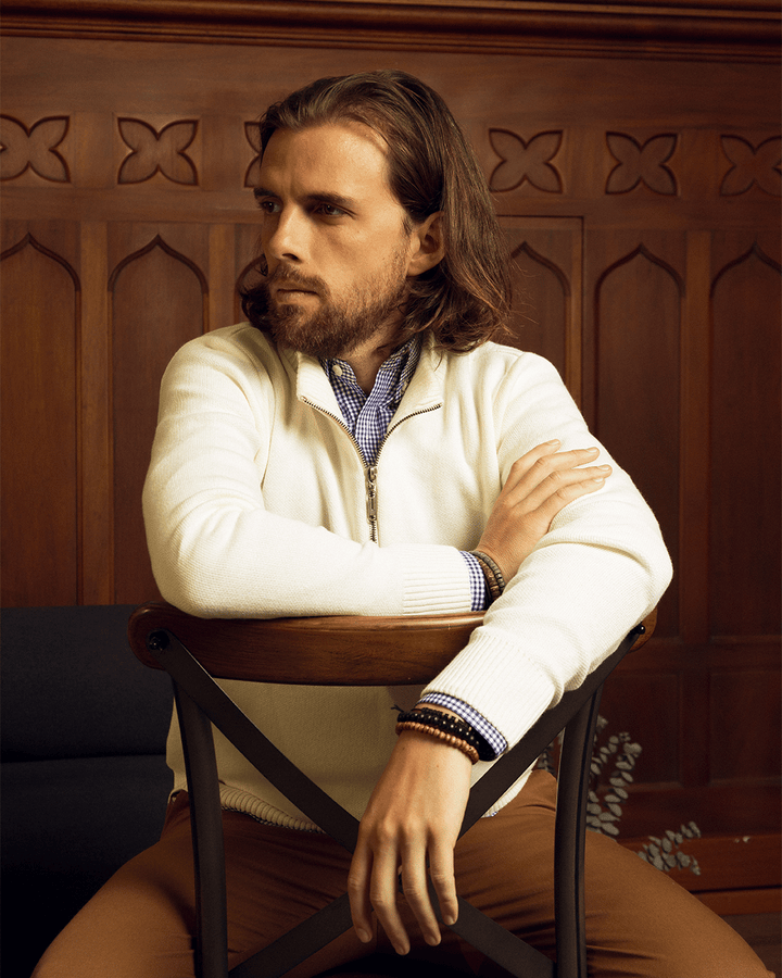 HANDELLS SACO HALF ZIP BLANCO